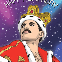 FREDDIE MERCURY HAPPY BIRTHDAY CARD
