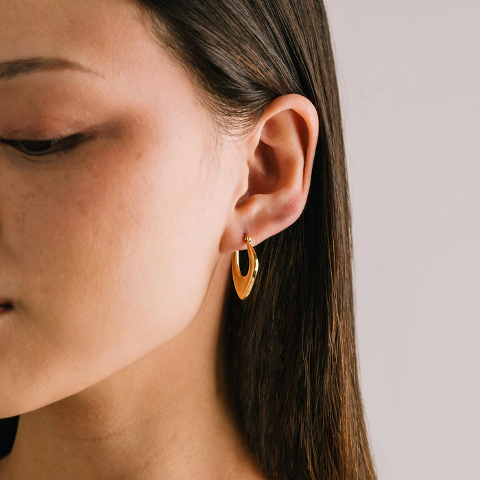 LOVER'S TEMPO: LILA HOOP EARRINGS