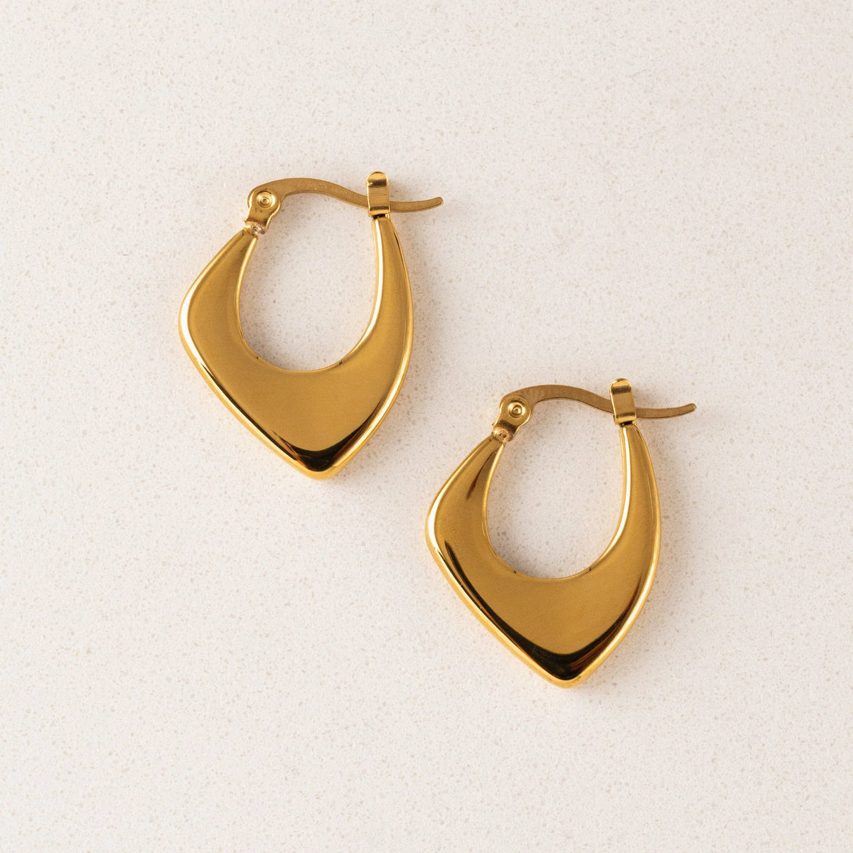 LOVER'S TEMPO: LILA HOOP EARRINGS