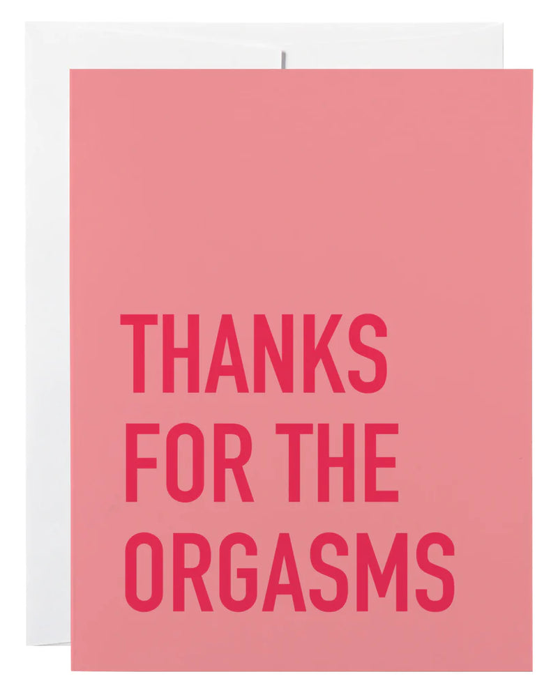 THANKS ORGASMS CARD