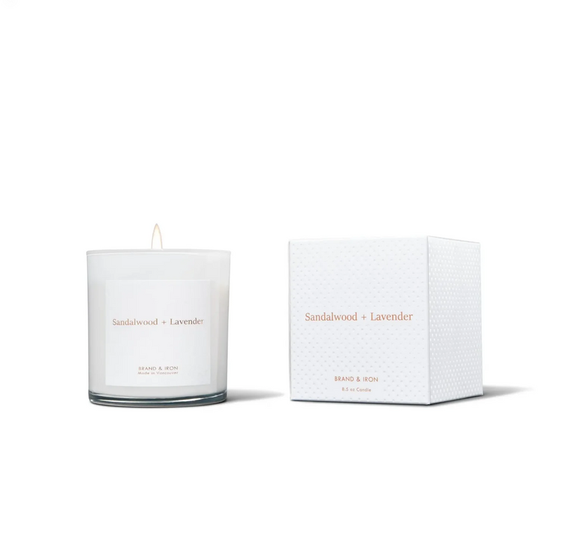 BRAND & IRON: SANDALWOOD + LAVENDER CANDLE