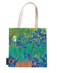 VAN GOGH'S IRISES CANVAS TOTE