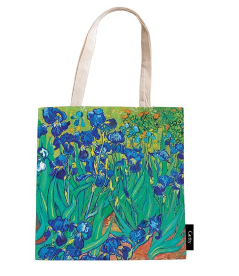 VAN GOGH'S IRISES CANVAS TOTE