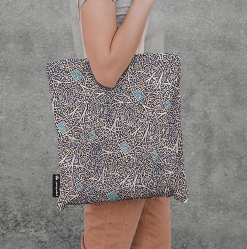 GRANADA TURQUOISE CANVAS TOTE