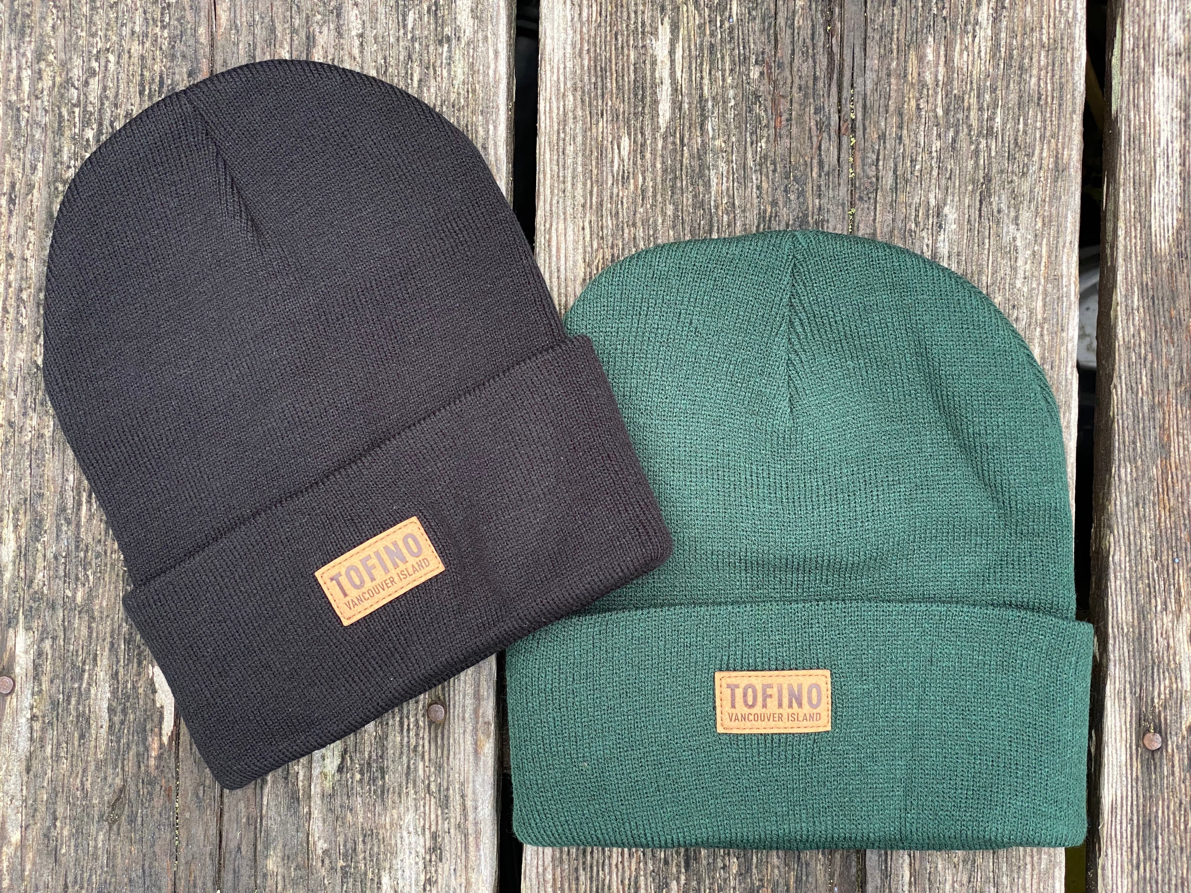 TOFINO LEATHER PATCH TOQUE – SALT TOFINO