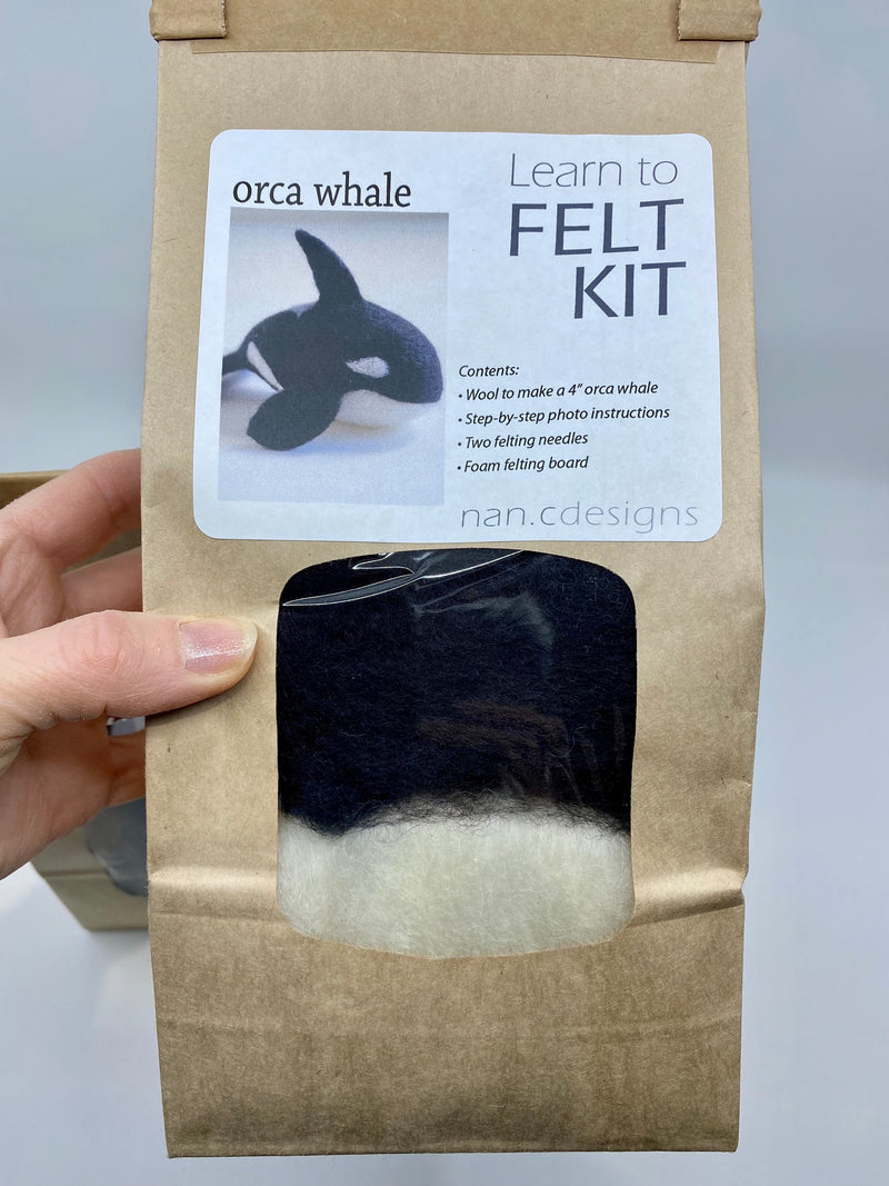 ORCA WHALE FELTING KIT