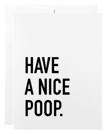 HAVE A NICE POOP CARD