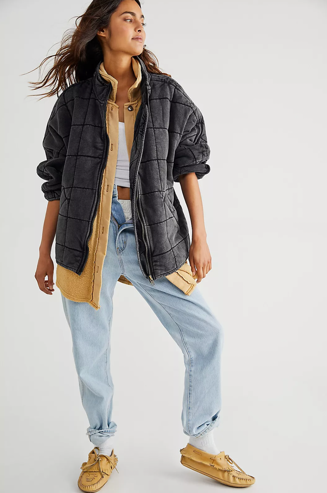 Dolman quilted top jacket sale