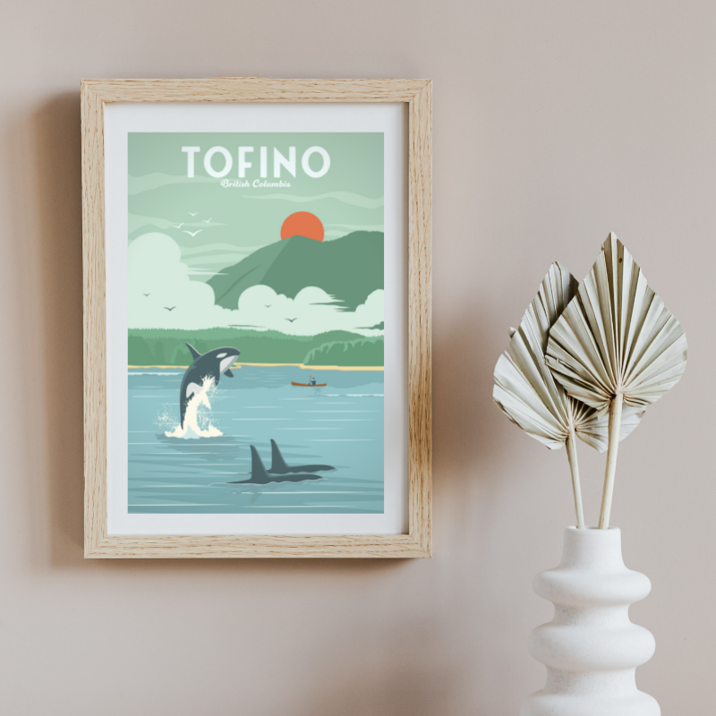 TOFINO - WHALES POSTER